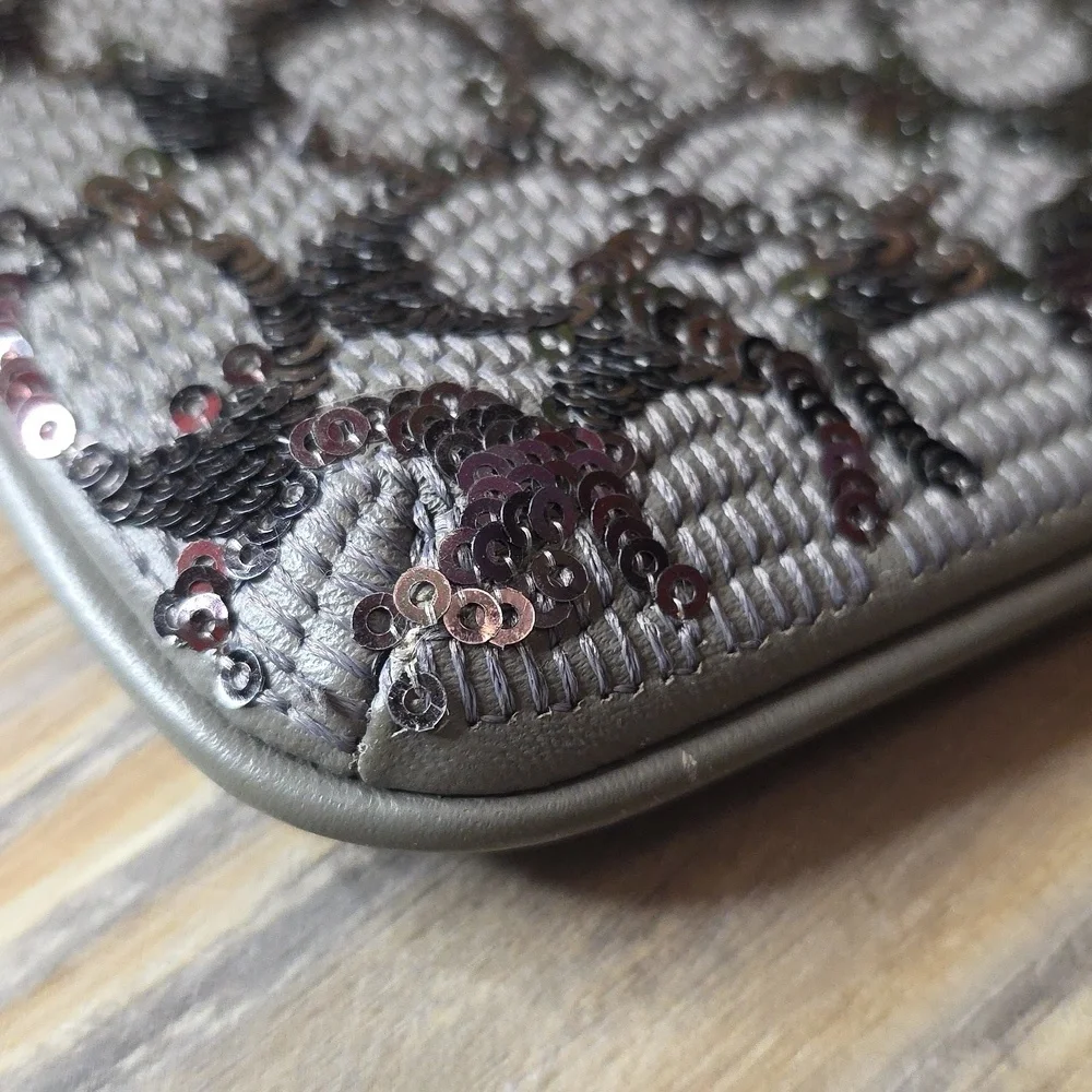 Coach Sequined Wristlet